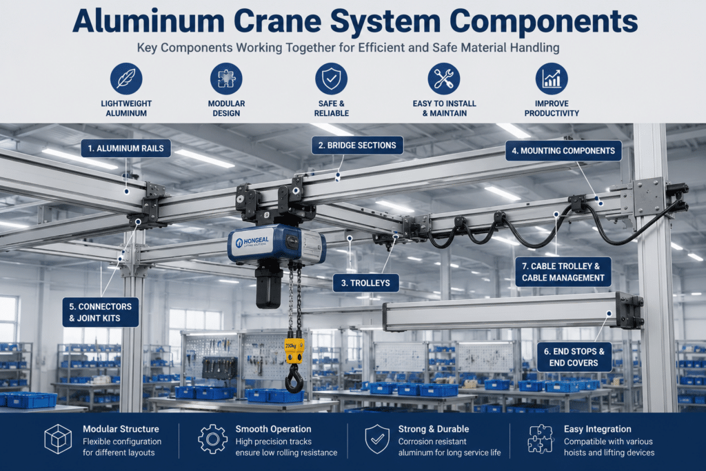 aluminum crane system components