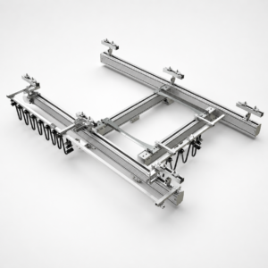 lightweight aluminum crane system with bridge rails