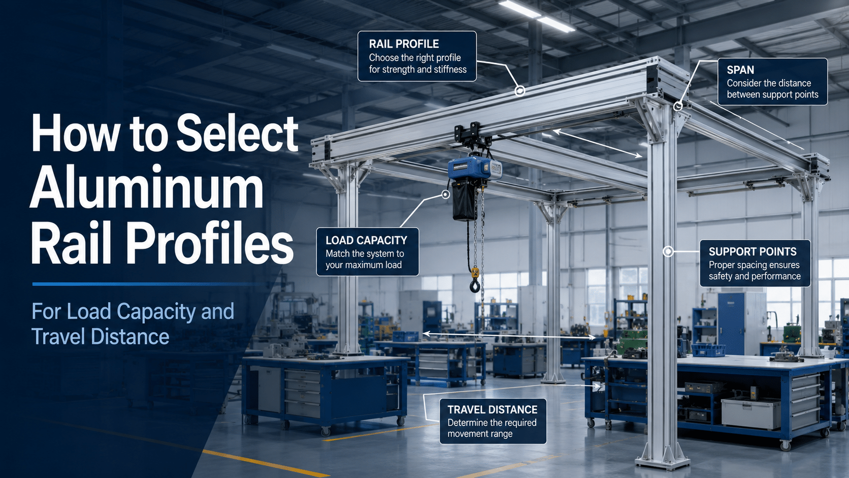 How to Select Aluminum Rail Profiles for Load Capacity and Travel Distance